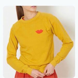 Clare V Classic Lips Sweatshirt